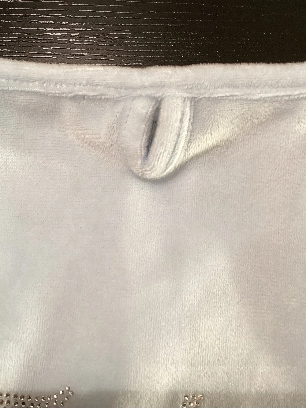 Juicy Couture Pale Blue Velour Ruffle Hem Dog Dress